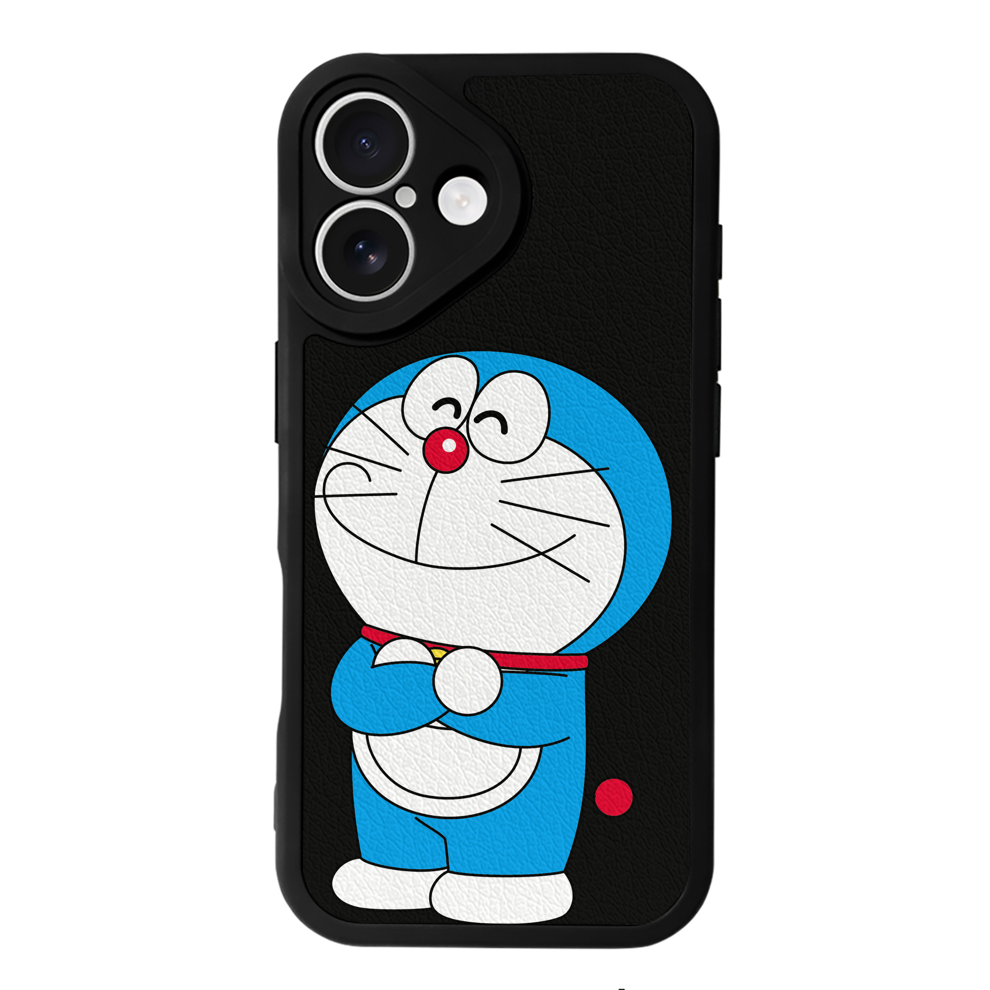 （画像用） ドラえもん Doraemon 【iPhone 16シリーズ対応】シリコンスマホケース（レザー調） 材質：シリコン